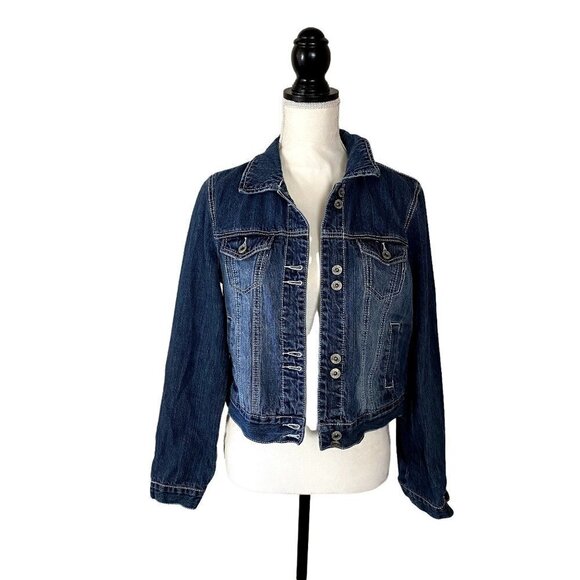 Vanity | Faded Jean Jacket | Denim Blue | Size: Large - Picture 1 of 8